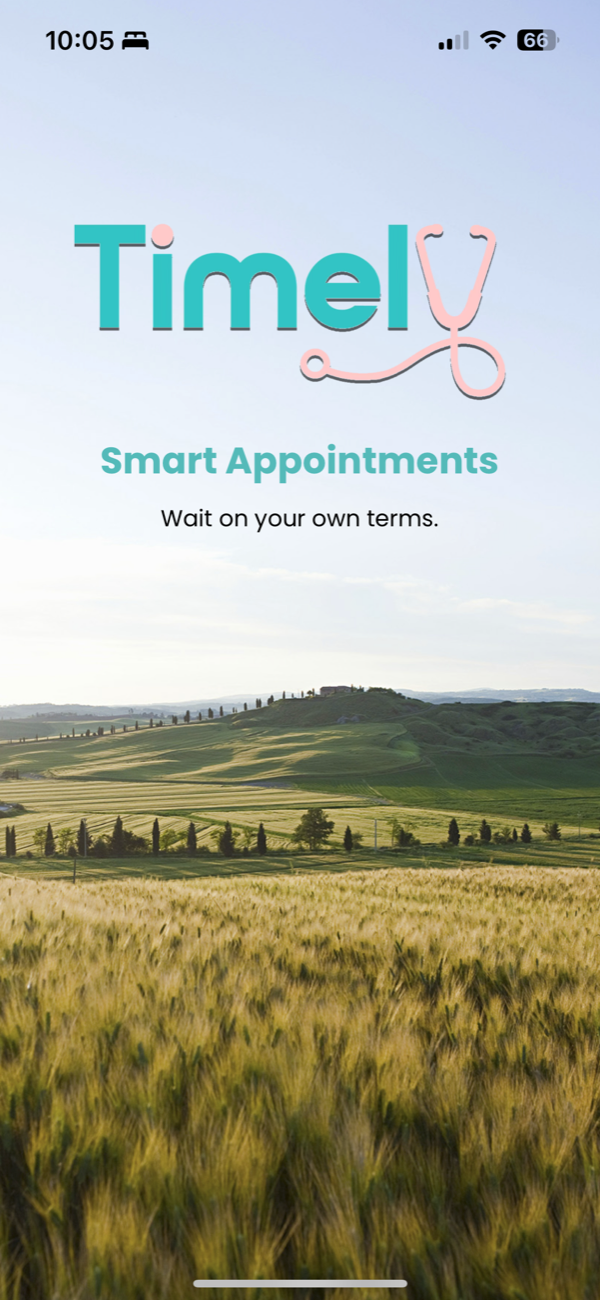 Timely app splash screen